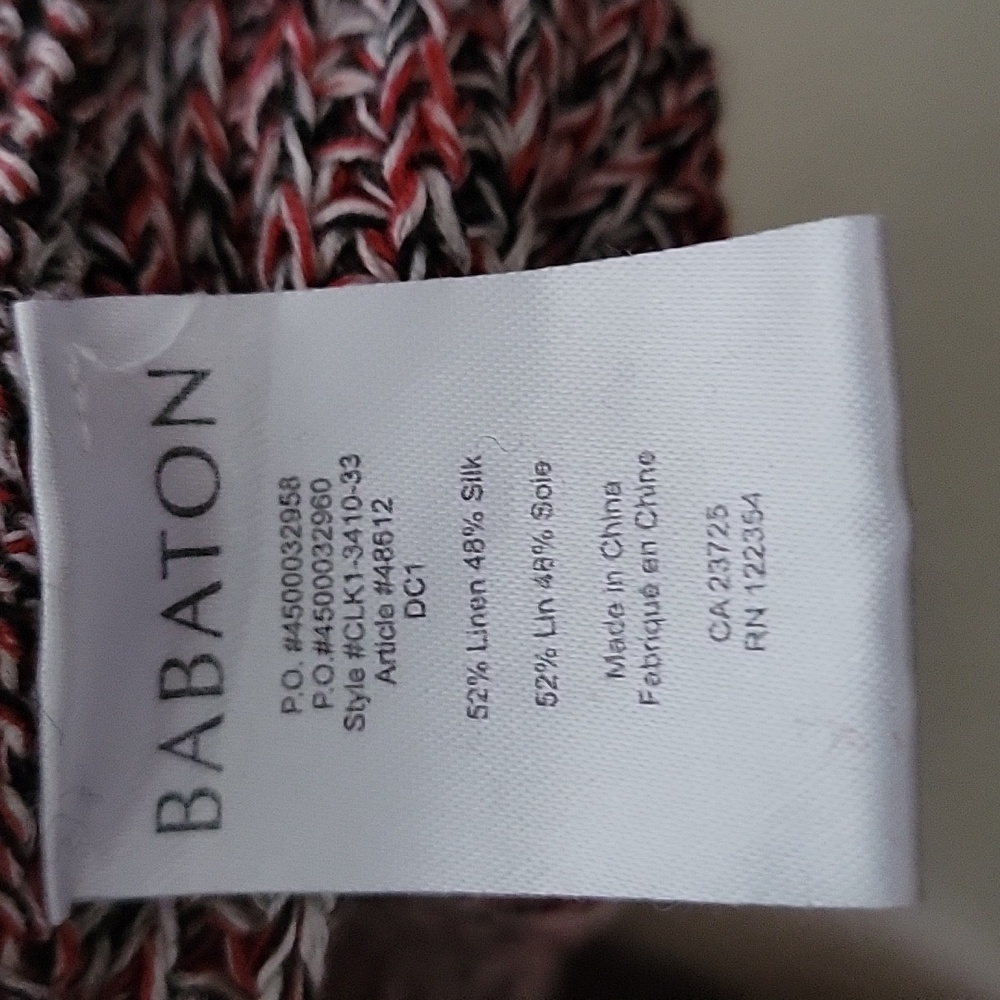 Aritzia Babaton Linen and Silk Knit 3/4 Length Sleeve Sweater - Picture 3 of 6